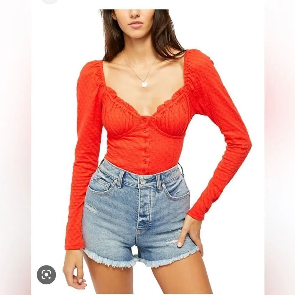 Free People Ladybug Long Sleeve Top